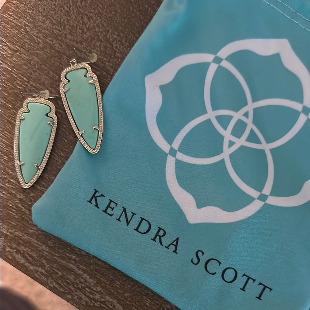 Kendra Scott Aqua Drop Earrings
